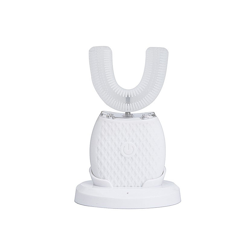 U Shape Cold Light Automatic Toothbrush - White_1