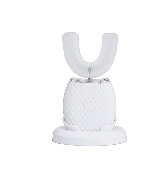 U Shape Cold Light Automatic Toothbrush - White_1